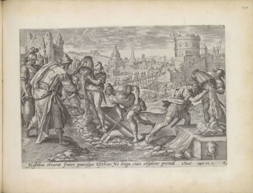 Hezekiah seals the springs outside Jerusalem