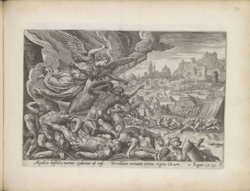 The angel of the Lord slays the Assyrians
