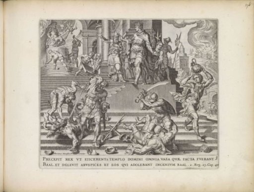 King Josiah has the temple of Baal destroyed