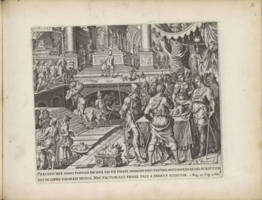 King Josiah celebrates Passover