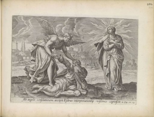 Second Vision of Ezra: Ezra comforted by the angel