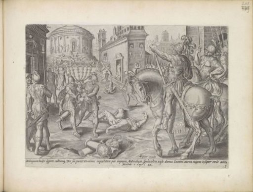 Antiochus Epiphanes plunders the temple of Jerusalem