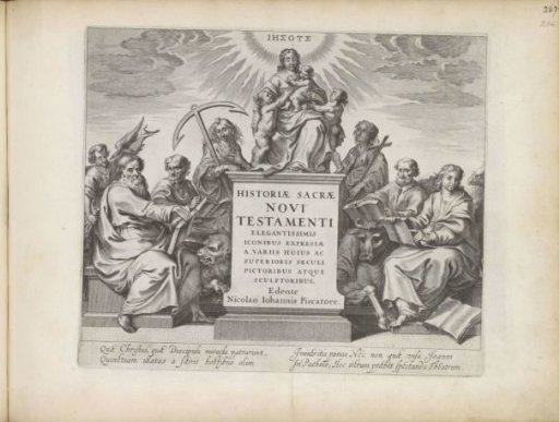Faith, Hope and Charity and the Four Evangelists