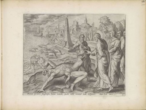 Christ healing a possessed man