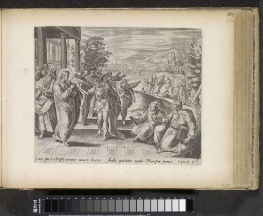Christ healing a man with a withered hand