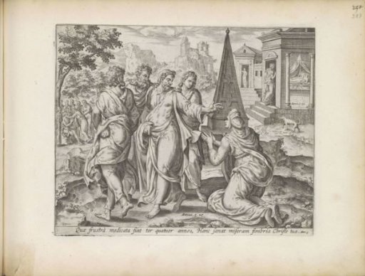 Christ healing a woman suffering from hemorrhage