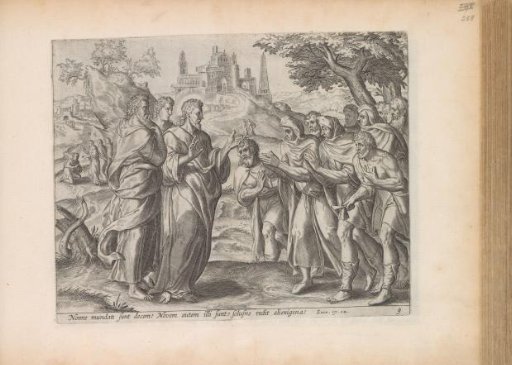 Christ healing ten lepers