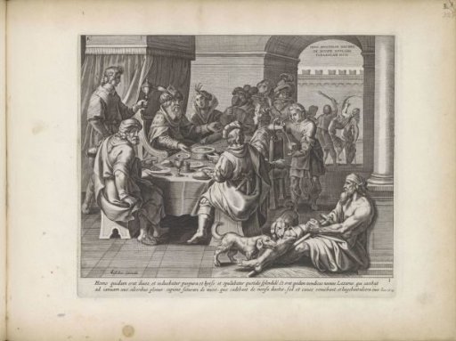 Lazarus Begging at the Feast of the Rich Man