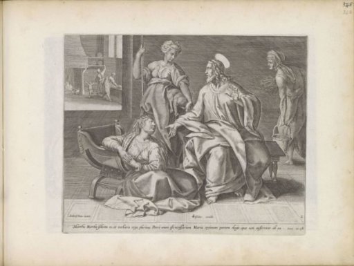 Christ in the house of Martha and Mary