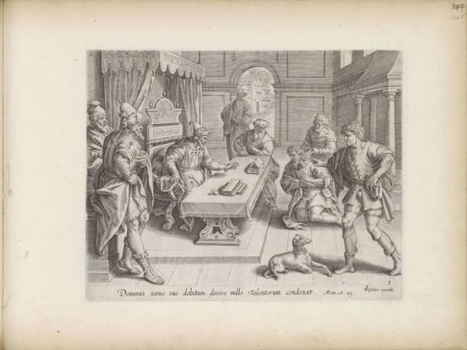 The King forgives the unmerciful servant his debts