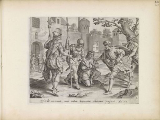 The Unmerciful Servant has his debtor thrown into prison