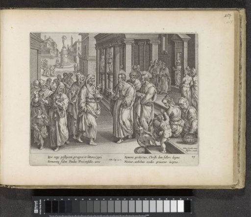 Paul disputing with the sorcerer Elymas