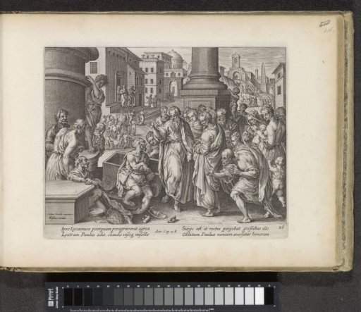 Paul heals a lame man at Lystra