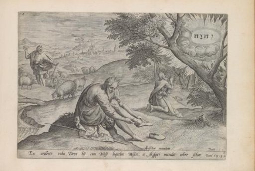 God appears to Moses in the burning bush