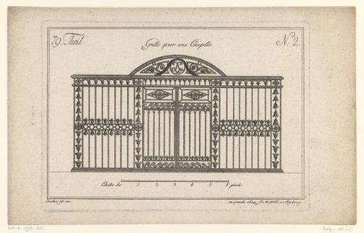 Railing for a chapel