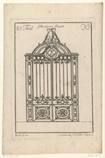 Railing for a chapel