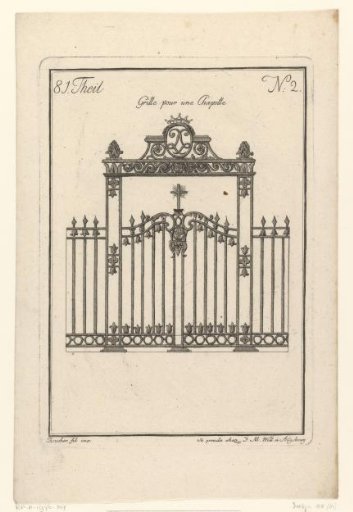 Railing for a chapel