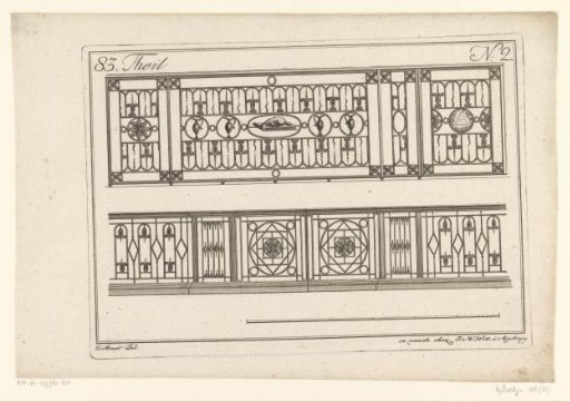 Two railings with a lamb on a book
