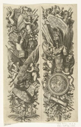 Two armor trophies