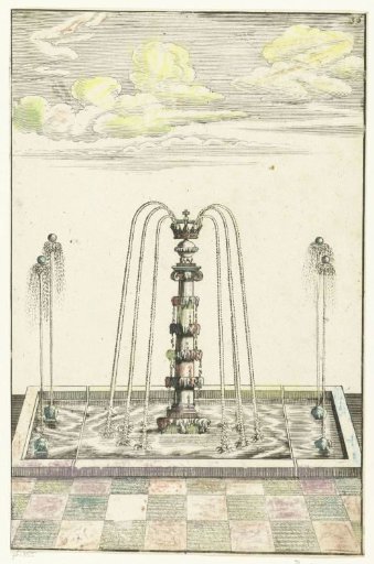 Rectangular basin with an Ionic column