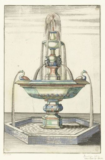 Fountain consisting of three basins