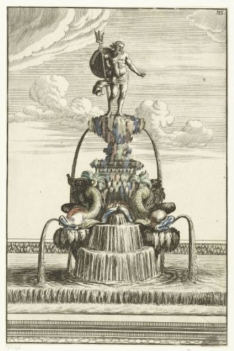 Fountain with a statue of Neptune