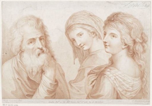 Two Young Women and an Old Man