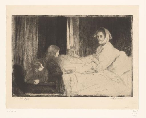 Children at Their Mother's Sickbed