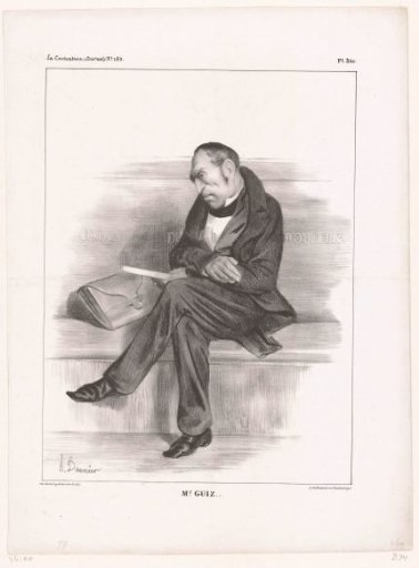 Caricature of Minister François Guizot