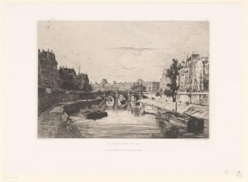 View of the Pont Saint-Michel in Paris