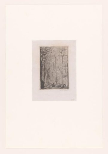 Figures in the forest at Groenendael