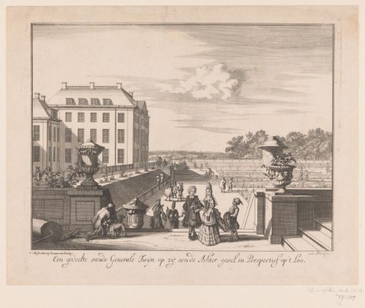 View of the large garden of Paleis het Loo