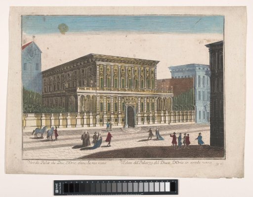 View of the Palazzo Doria-Tursi in Genoa