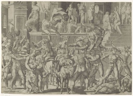 Battle between the Romans and the Sabines