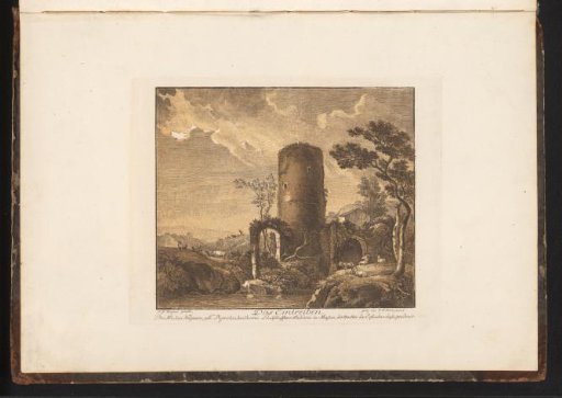 Landscape with a tower ruin