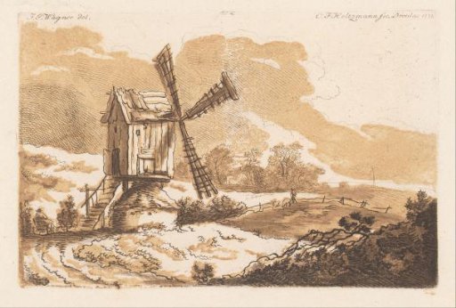 Landscape with a mill