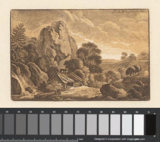 Rocky Landscape with a Dilapidated Hut