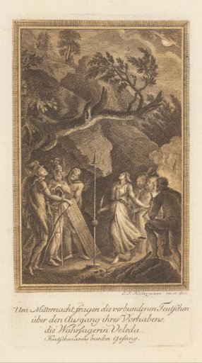 German warriors consult the prophetess Veleda