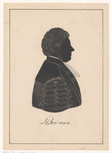Silhouette portrait of Herman Bouman
