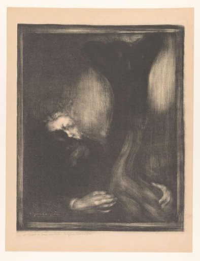 Portrait of Rodin with a sculpture