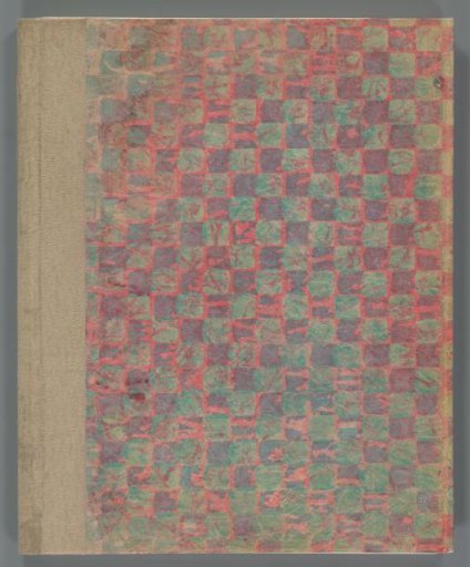 Cover with twenty prints, sixteen of which are proofs for the same illustration for an (unknown) work