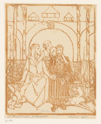 Seated couple
