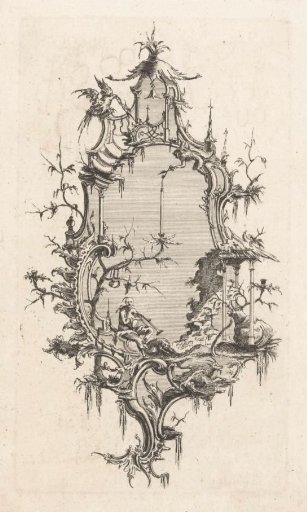 Girandole with a bagpiper