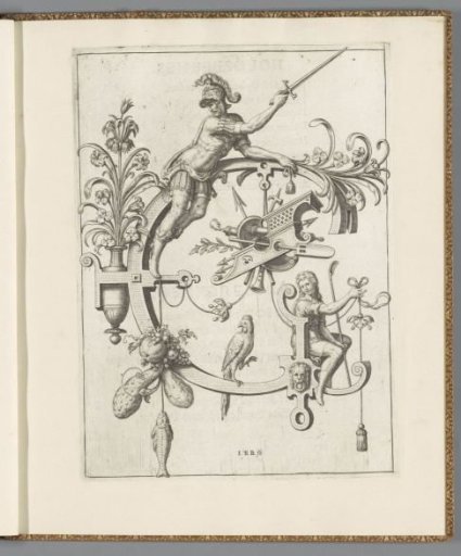 Letter H with David and Goliath