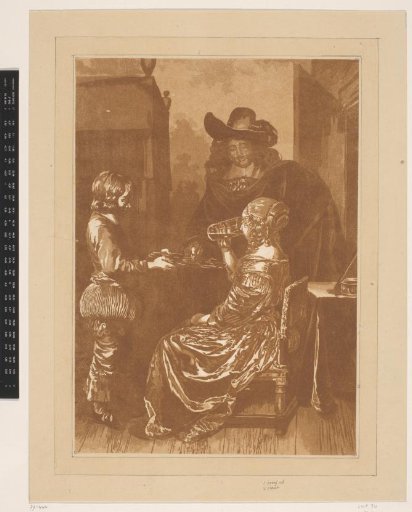 Gentleman and Lady with a Page
