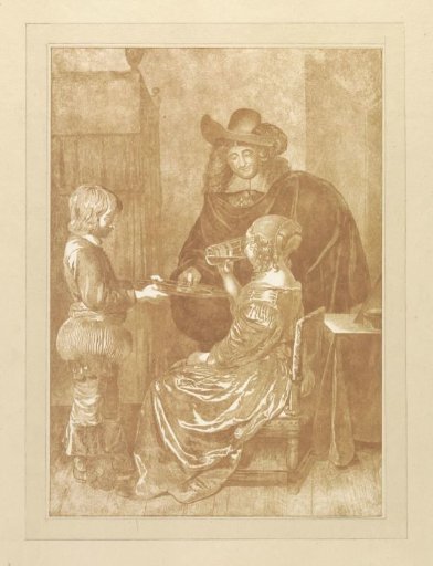 Gentleman and Lady with a Page