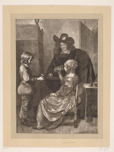 Gentleman and Lady with a Page