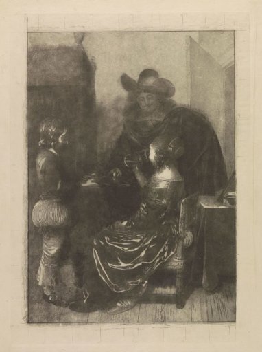 Gentleman and Lady with a Page