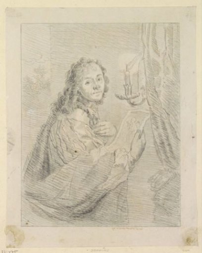 Portrait of Godfried Schalcken by Candlelight