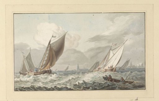 View of the Zuiderzee with Medemblik in the Distance